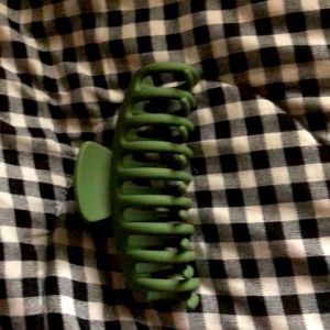 Sage green claw clip
